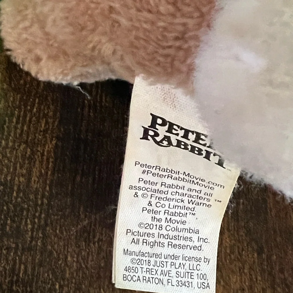 Plush Bunny Toy with Red Cape Peter Rabbit 9 inch